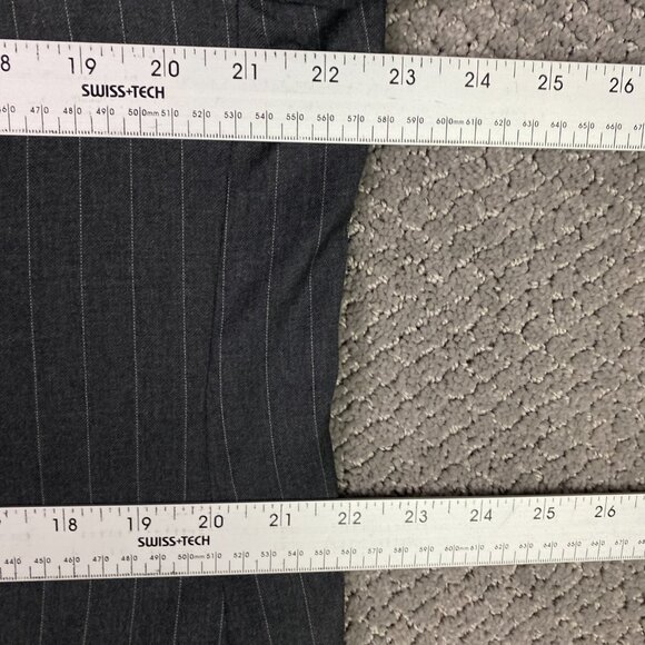 Lauren Ralph Lauren Blazer Sport Coat Men's 42L Gray Pinstripe Wool Long - Picture 10 of 15